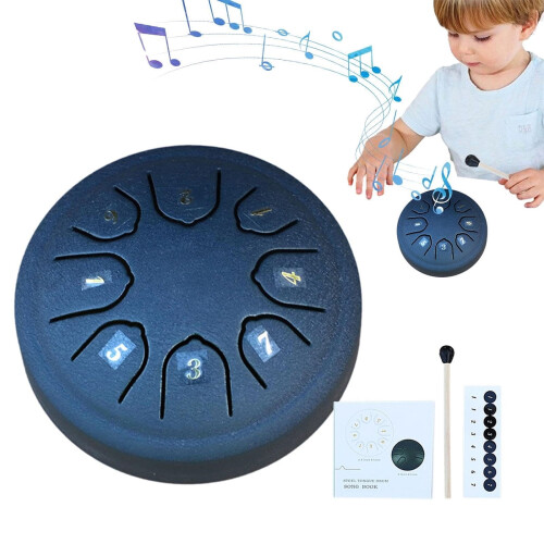 Steel Tongue Drum 4.5 inch 8 Notes 2