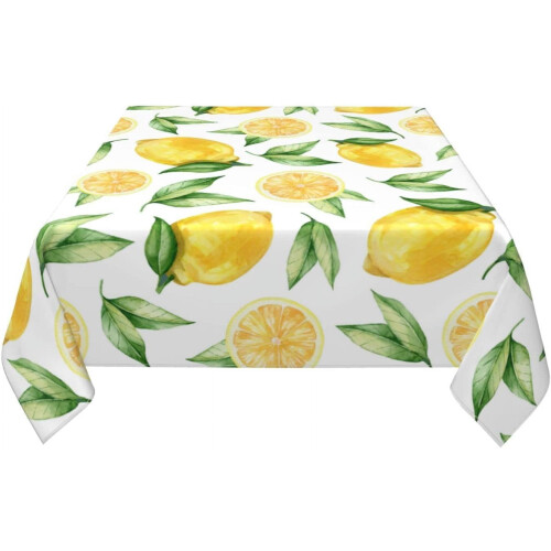 Τραπεζομάντιλο Lemon Square 54x54 ιντσών αδιάβροχο βινύλιο ρουστίκ 2