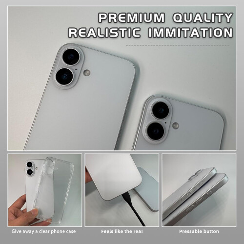 Fake Phone Pro Max16 Display Toy White Black Screen 2