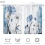 Blue Floral Kitchen Curtains Rustic Farmhouse Style 27.5x39 3