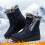 Women's Winter Snow Boots Blue Size 9 2