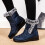 Women's Winter Snow Boots Blue Size 9 8