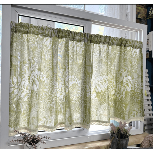 Linen Farmhouse Kitchen Valance 1 Pack 2