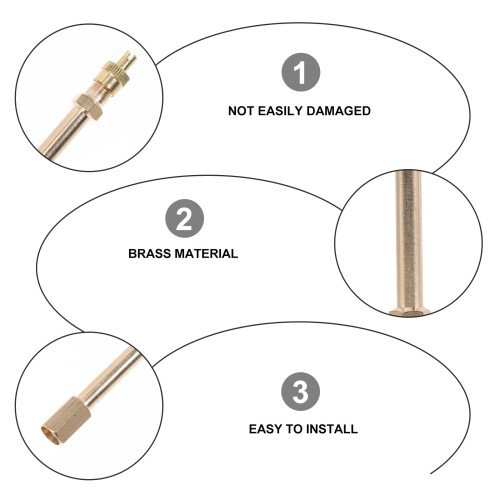 Tire Valve Stem Extension Kit Yellow 4-Pack 2