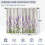 Lavender Floral Kitchen Curtains Rustic Farmhouse 2 Panels 3