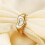 Women's Stainless Steel Shell Double Heart Ring Gold Size 7 3