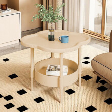 Nightstand European Style Plastic 48x40x40cm Black Coffee