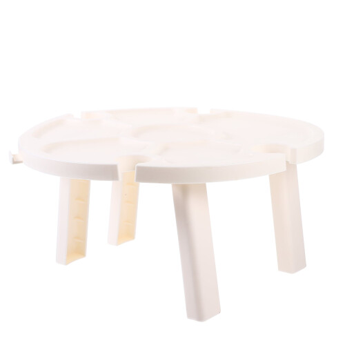 Folding Round Plastic Picnic Table White 11.81 Inch
