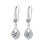 Women's Blue Rhinestone Water Drop Earrings 1 Pair 1