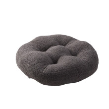 Fluffy Sherpa Fleece Chair Cushion Round 18x18x4.7 Inch