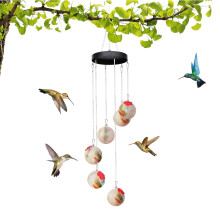 Hummingbird Feeder Wind Chimes Garden Decoration