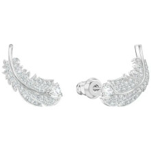 Feather Stud Earrings 925 Sterling Silver