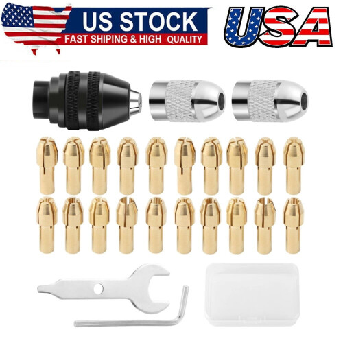 Drill Chuck Adapter Set for Dremel 26 pcs