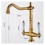 Kitchen Faucet Dual Handle Antique Brass 360 Rotation 7