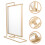 Golden Acrylic Rotating Picture Frame Double Sided 360 1