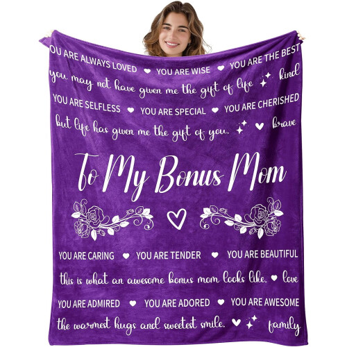Rosa Mama-Decke – 127 x 152 cm, Geburtstags- oder Muttertagsgeschenk