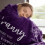 Purple flannel throw blanket 50x60 inches 3