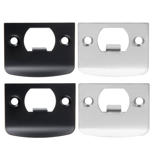 Door Strike Plate Stainless Steel 4 Pcs