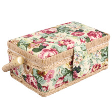 Sewing Basket with Supplies Medium Storage Box