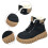 Women's Snow Boots Black Size 8 Breathable Speed Laces 4
