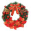 Artificial Christmas Wreath Green with White Lights Pine 1