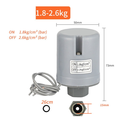 Automatic Water Pump Pressure Switch 220 V 3/8 in