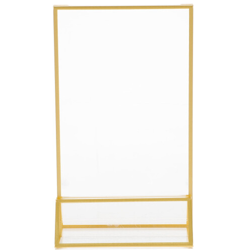 Acrylic Sign Holder Desktop Vertical Stand with Base