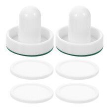 Air Hockey Set Pucks with Small White Paddles