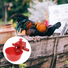 Red Poultry Drinker for Home and Commercial Farms 15 pcs
