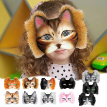 Kit de masque pour chat en tissu avec maille plastique 17 x 19 cm