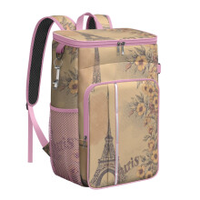 Pink insulated waterproof cooler backpack – lightweight,