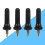 Snap-In Tire Valve Stems for TPMS Wheels 4-Pack 8