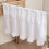 Ruffled Half Curtain White Lightweight Fabric 17.72x39.4 in 1