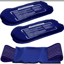 Reusable Soft Gel Hot Cold Therapy Pack with Adjustable Wrap