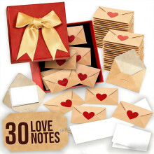 Mini blank note cards with envelopes for Valentine's,