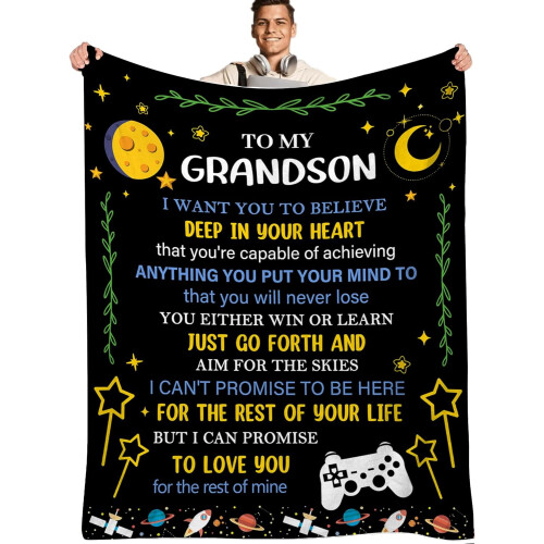 Κουβέρτα Grandson από την Grandma Soft Cozy 50x60 ίντσες