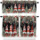 Kitchen Curtains Set Farmhouse Poinsettia Design 3-Pc 1