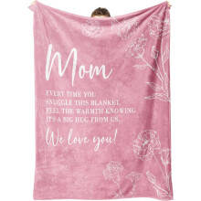 Pink Flannel Throw Blanket 50x60 inches