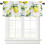 Lemon Tropical Fruit Leaf Kitchen Valance 54x18in Rod 1
