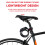 Bike Cable Lock 5-Digit Resettable Orange 4