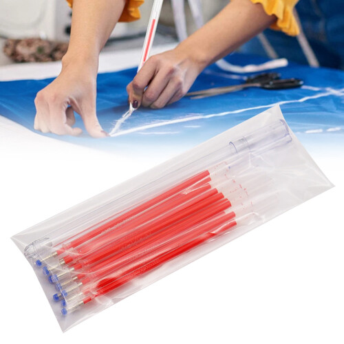 Heat-Erasable Fabric Marking Pen with 10 Refills