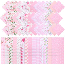Pink Cotton Floral Patchwork Charm Packs 5x5 Inch 126 Pcs