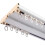 Rail de rideau de plafond double rangée robuste blanc 140 cm 1