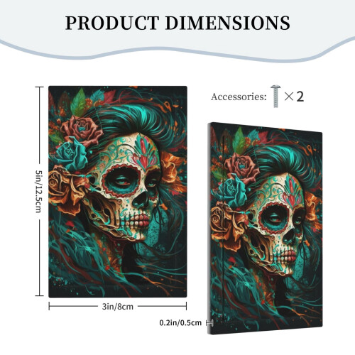 Sugar Skull Zombie Rose Light Switch Cover 1-Gang 1