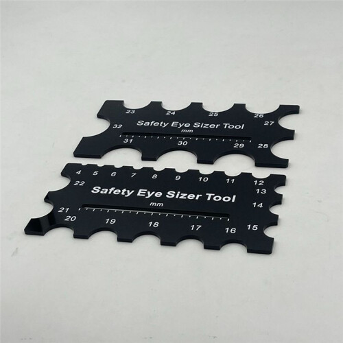 Eyes Sizer Tool 4-32mm Diameter Measuring Ruler Crochet Tool for DIY  Plush Bear Eye Installation Doll Making Kit 2