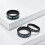 Unisex Tungsten Ring with Abalone Shell and Opal Inlay 4mm 2