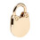 Vintage Padlock Mini Security Lock with Key Light Gold 5 3