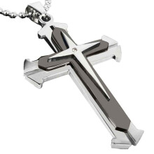 Cross Necklace Unisex Stainless Steel Pendant