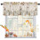 Fall Valance White Pumpkins Maple Leaves Vintage Autumn 1