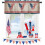 Independence Day Valance Curtains Red Star Eagle Design 1